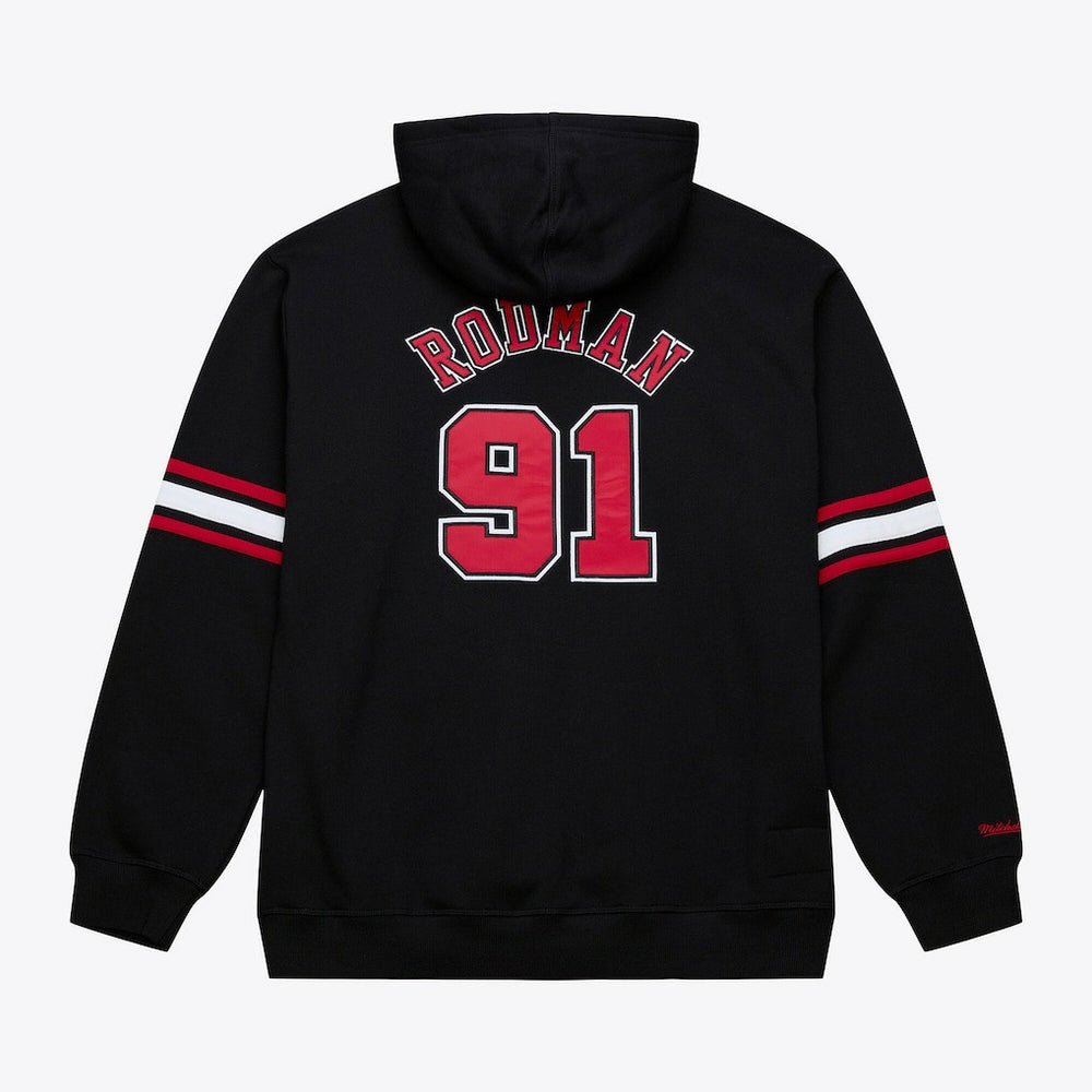 Mitchell & Ness - Dennis Rodman Chicago Bulls Name & Number Hoodie - Black