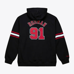 Mitchell & Ness - Dennis Rodman Chicago Bulls Name & Number Hoodie - Black
