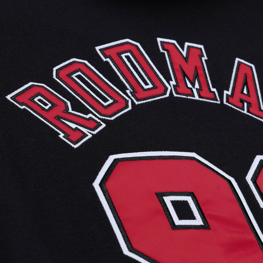 Mitchell & Ness - Dennis Rodman Chicago Bulls Name & Number Hoodie - Black