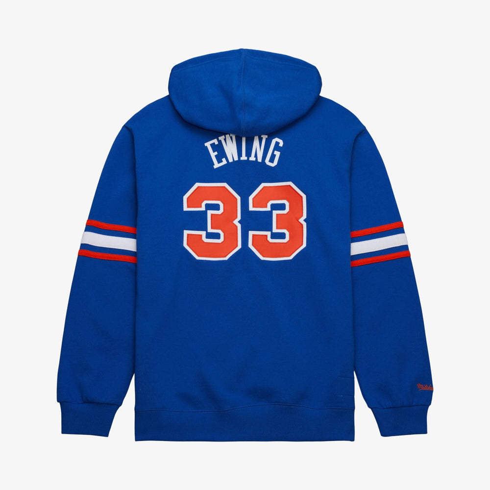 Mitchell & Ness - Patrick Ewing New York Knicks Name & Number Hoodie - Blue