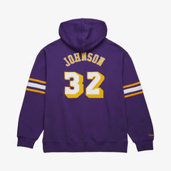 Mitchell & Ness - Magic Johnson Los Angeles Lakers Name & Number Hoodie - Purple