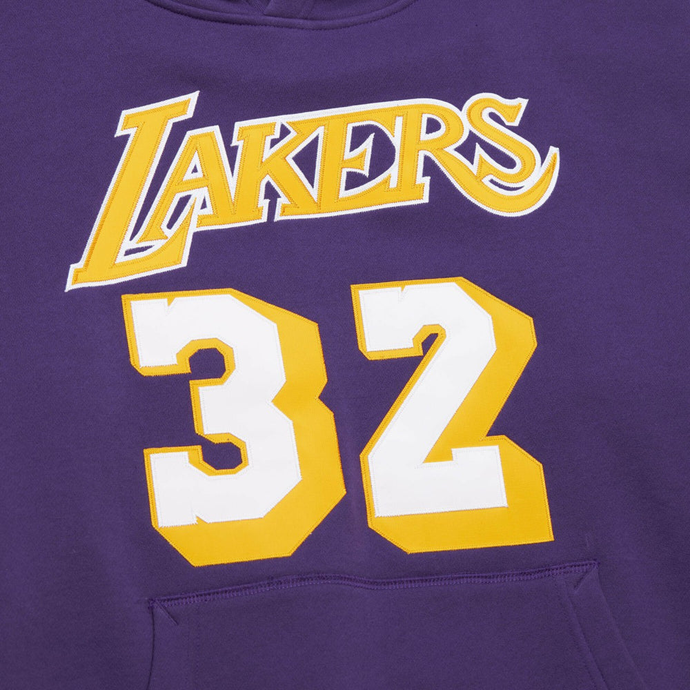 Mitchell & Ness - Magic Johnson Los Angeles Lakers Name & Number Hoodie - Purple