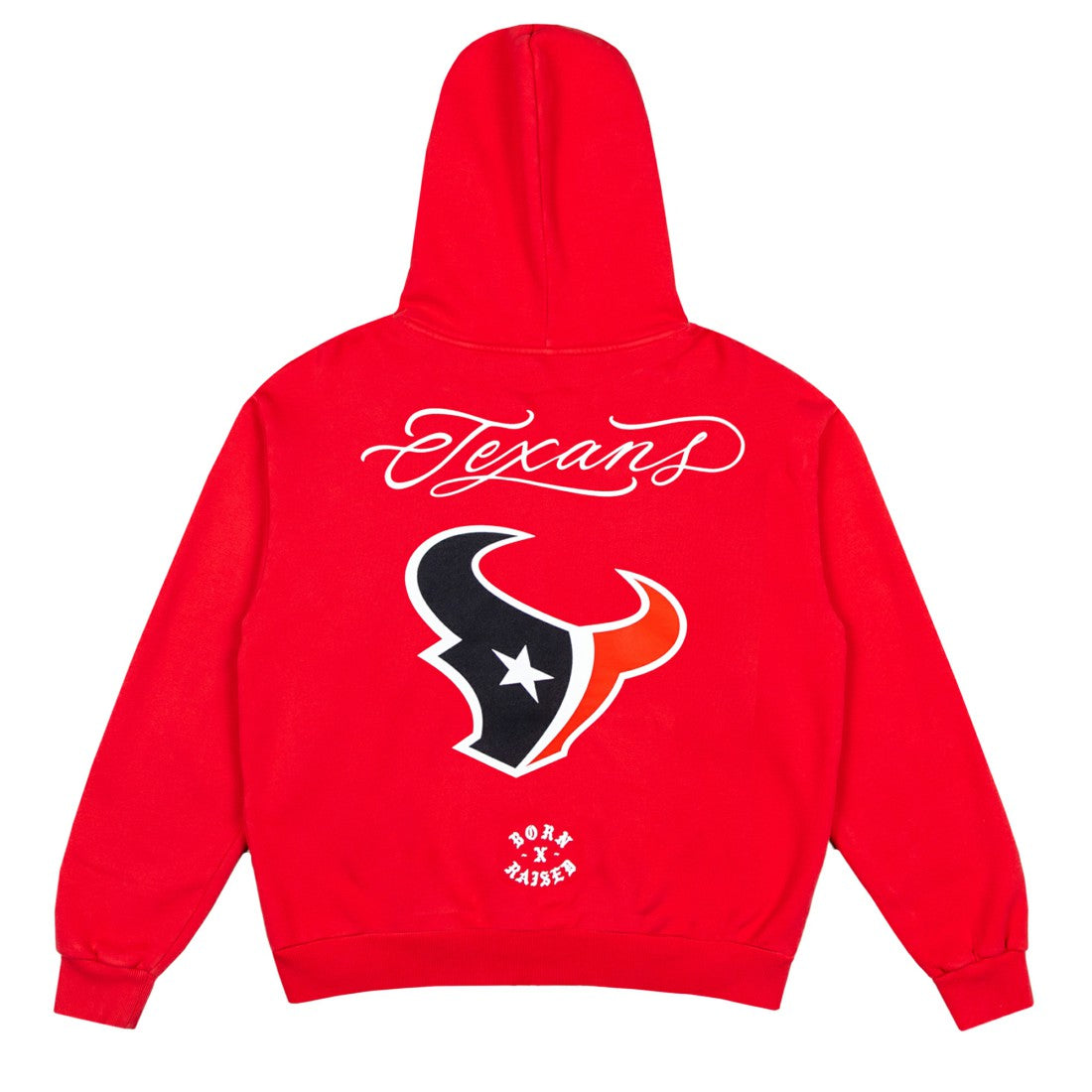 Houston Texans Born x Raised Unisex Fine Line Hoodie Red - NFL
