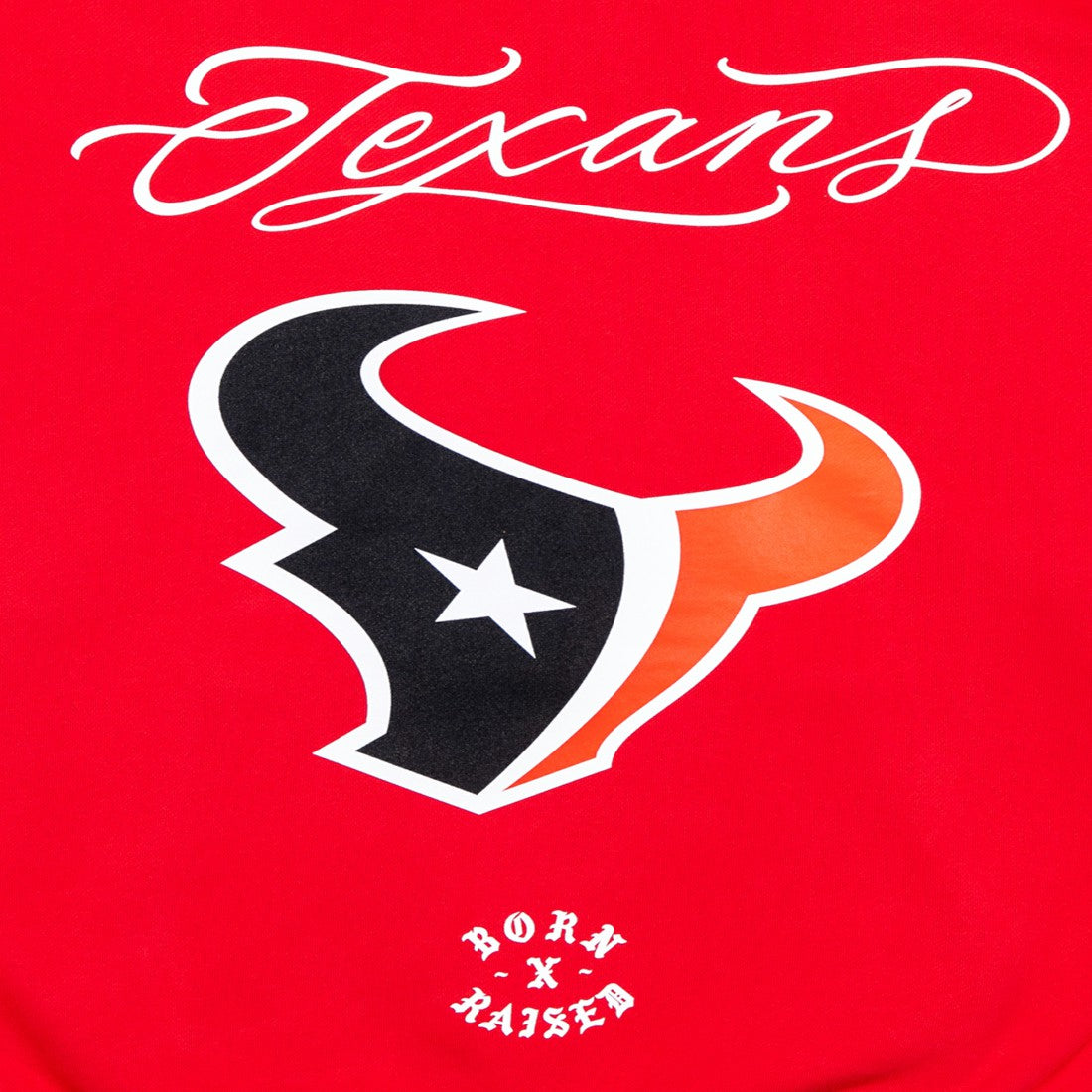 Houston Texans Born x Raised Unisex Fine Line Hoodie Red - NFL