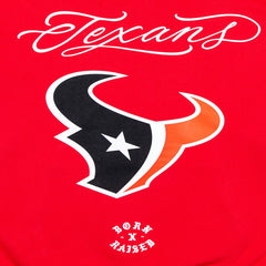 Houston Texans Born x Raised Unisex Fine Line Hoodie Red - NFL
