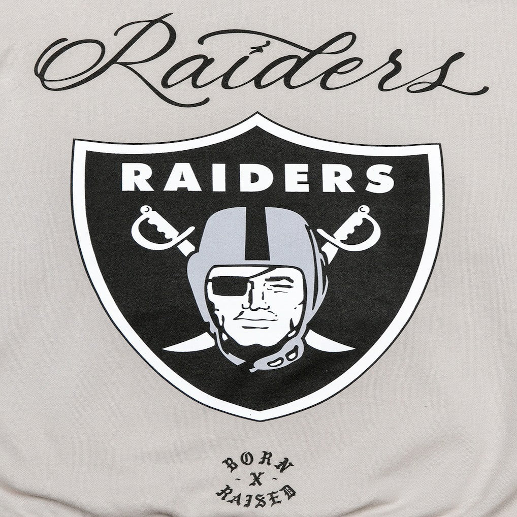 Las Vegas Raiders Born x Raised Unisex Fine Line Hoodie Silver - NFL