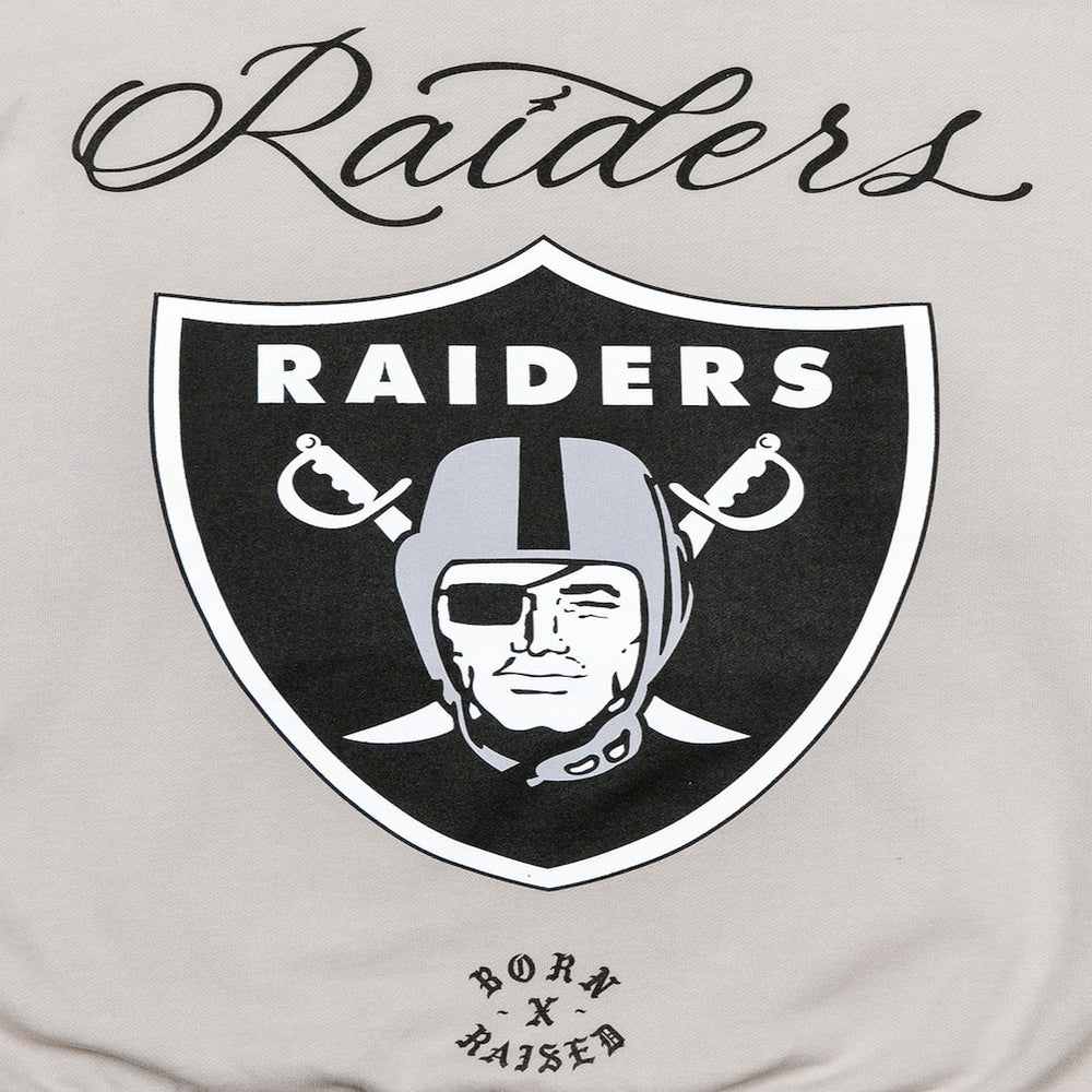Las Vegas Raiders Born x Raised Unisex Fine Line Hoodie Silver - NFL
