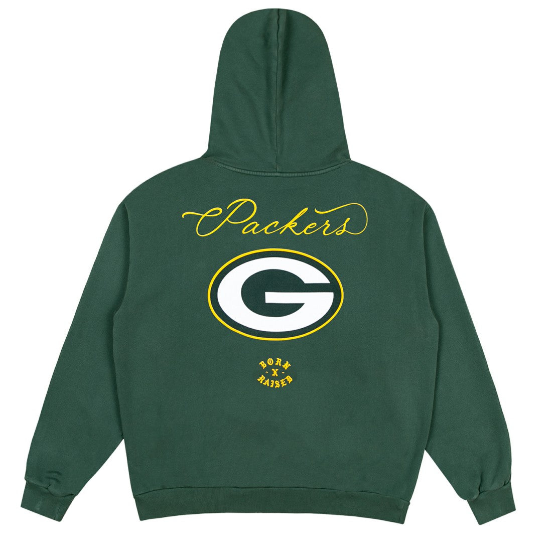 Green Bay Packers Born x Raised Unisex Fine Line Hoodie Green - NFL