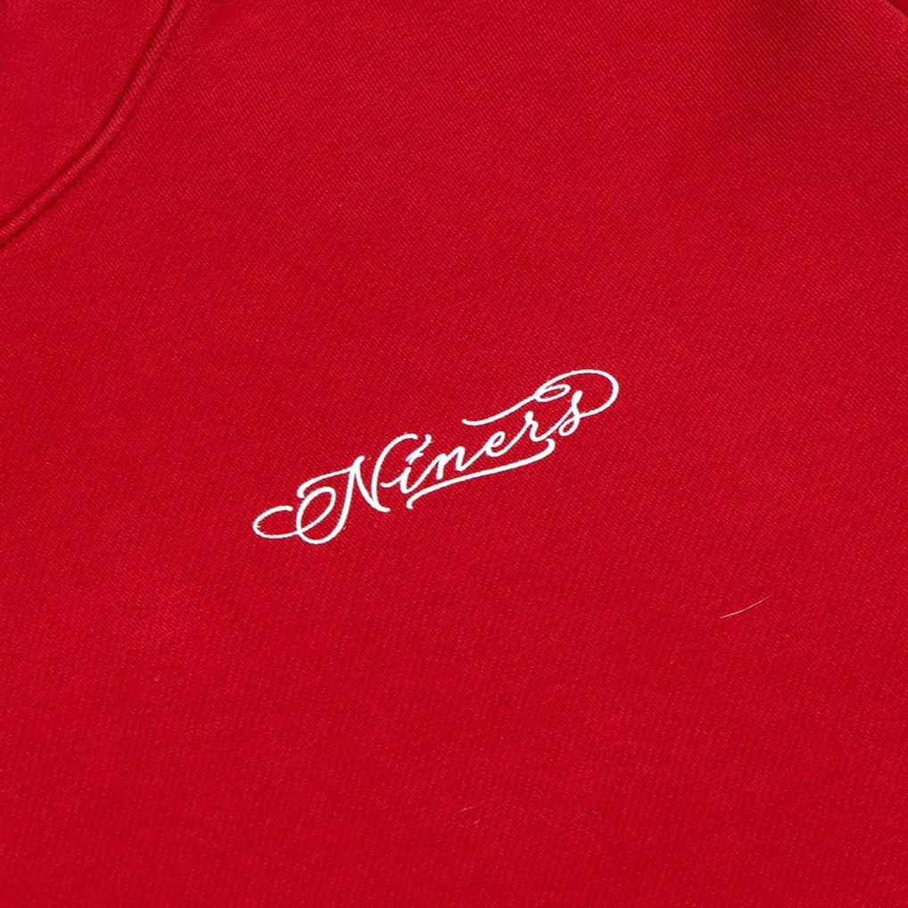 San Francisco 49ers Born x Raised Unisex Fine Line Hoodie Scarlet - NFL