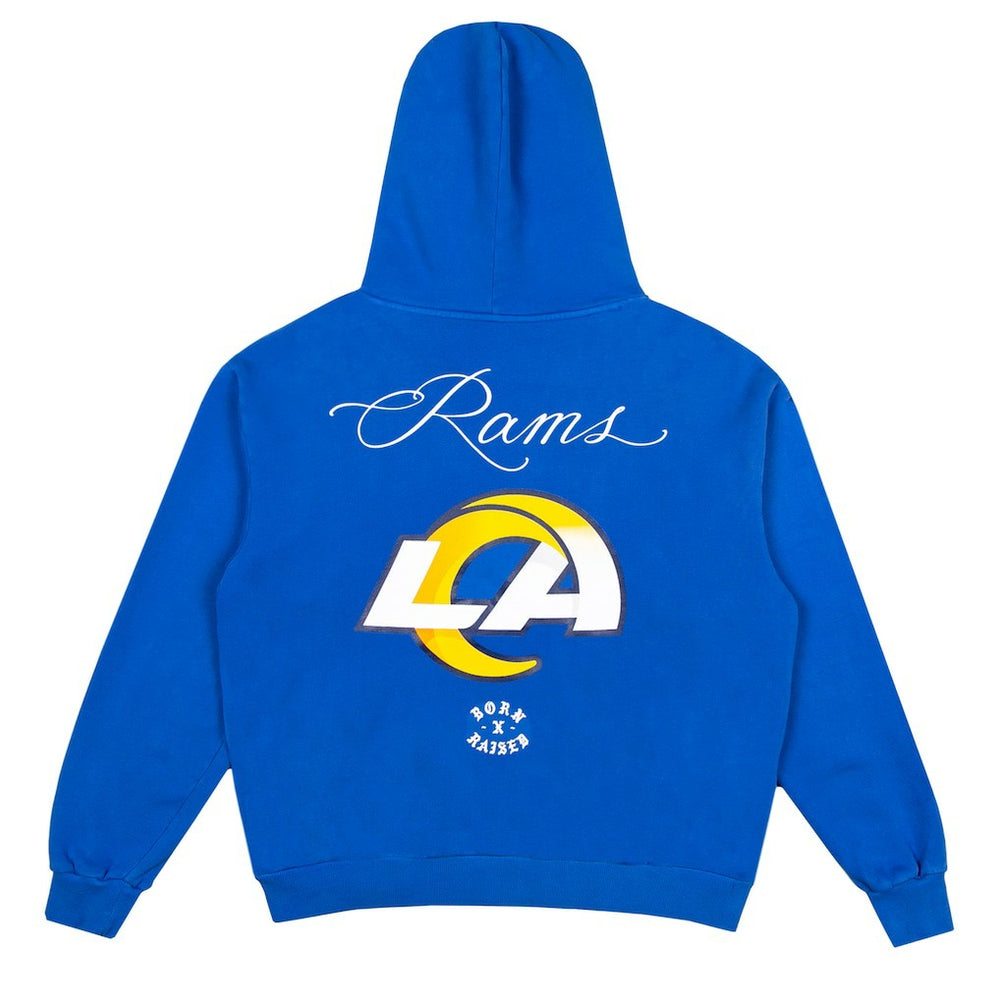Los Angeles Rams Born x Raised Unisex Fine Line Hoodie Royal - NFL