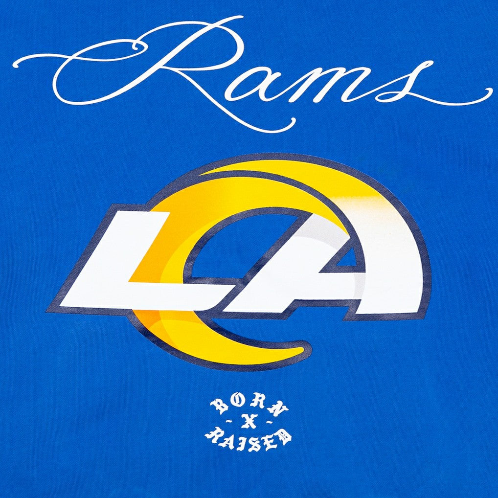 Los Angeles Rams Born x Raised Unisex Fine Line Hoodie Royal - NFL