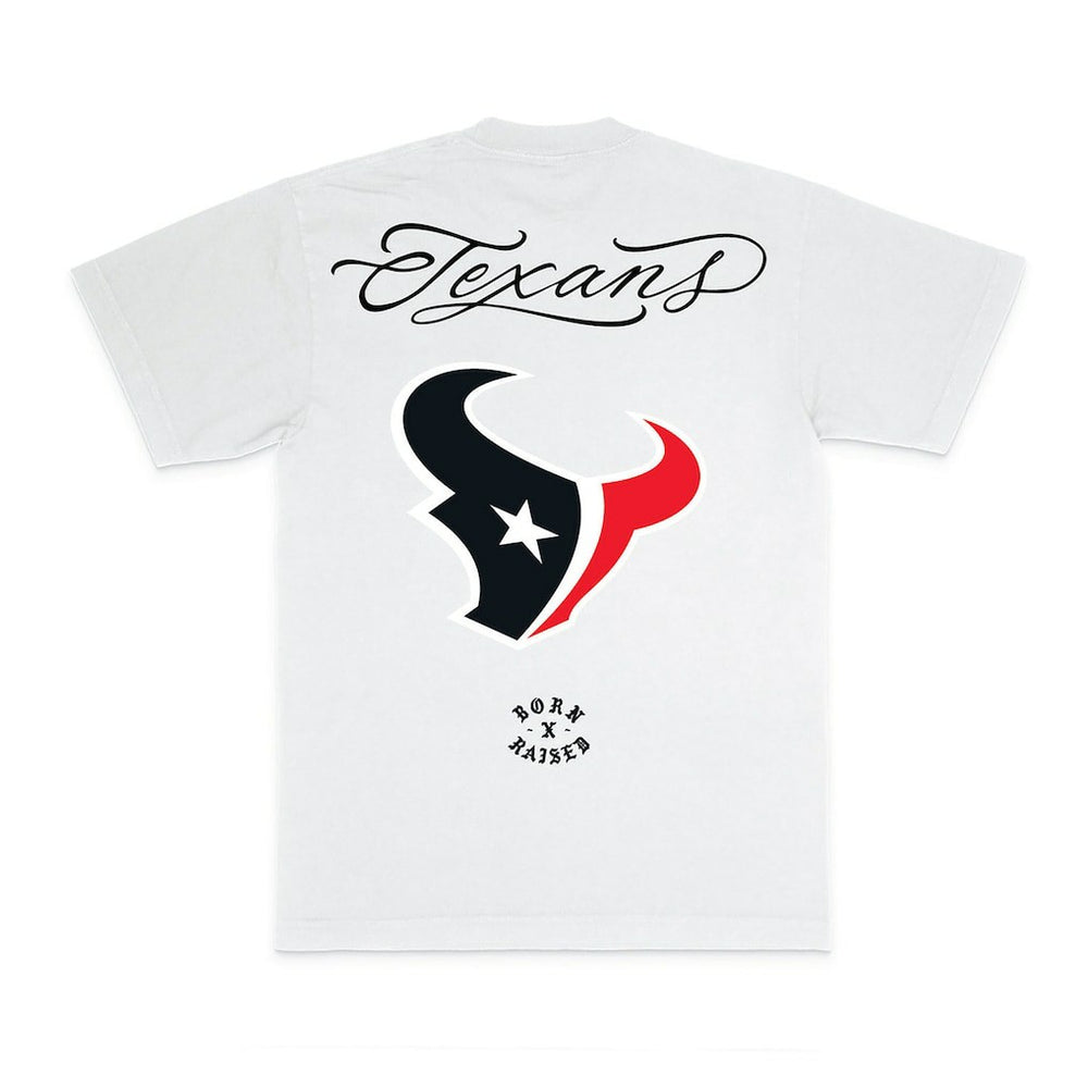 Houston Texans Born x Raised Unisex Fine Line T-Shirt White - NFL