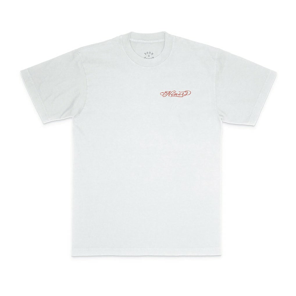 San Francisco 49ers Born x Raised Unisex Fine Line T-Shirt White - NFL