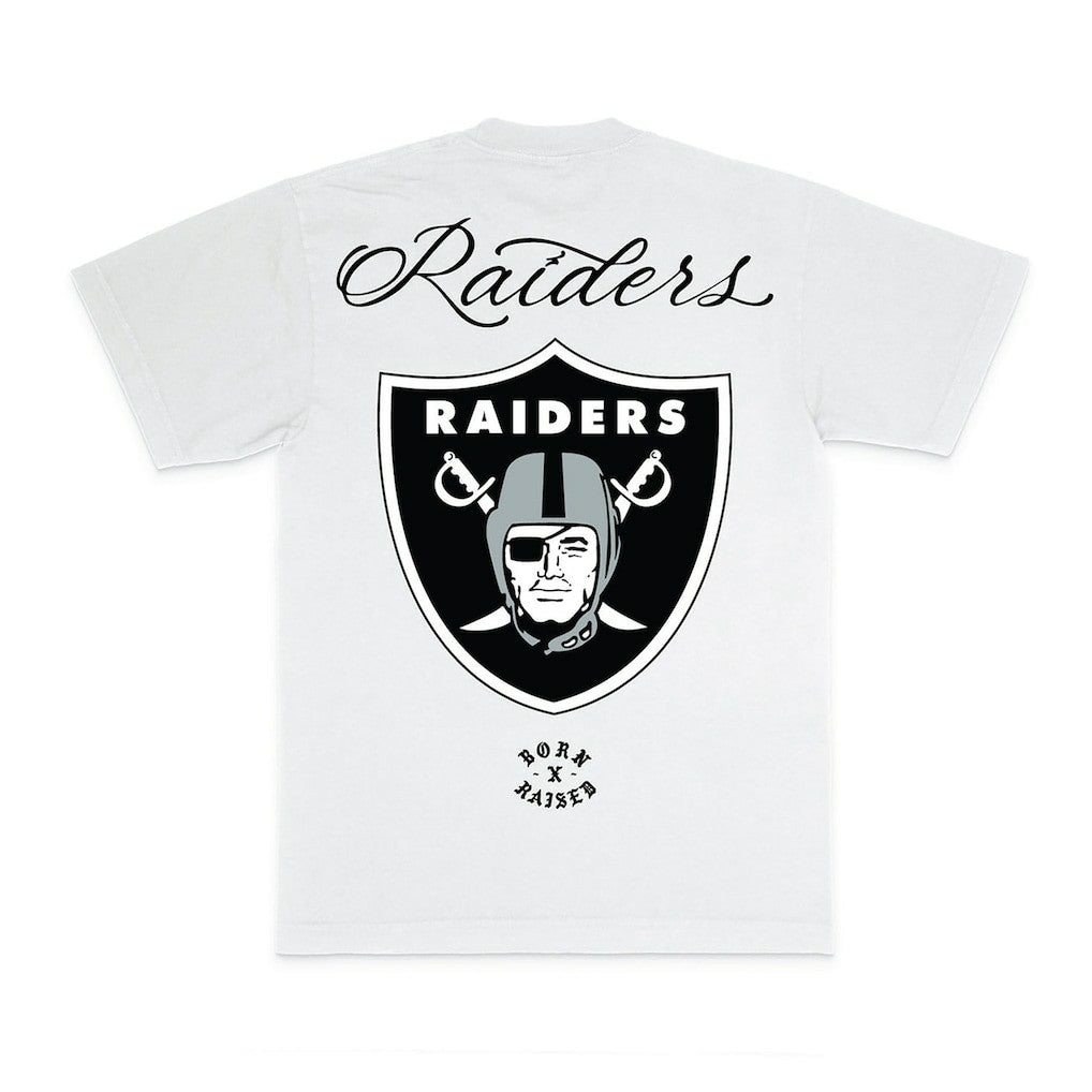 Las Vegas Raiders Born x Raised Unisex Fine Line T-Shirt White - NFL
