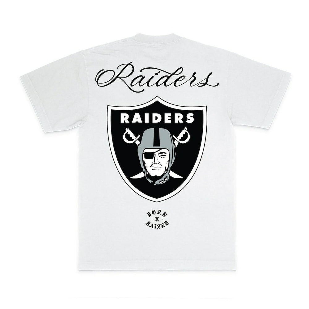 Las Vegas Raiders Born x Raised Unisex Fine Line T-Shirt White - NFL
