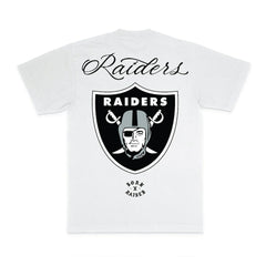 Las Vegas Raiders Born x Raised Unisex Fine Line T-Shirt White - NFL