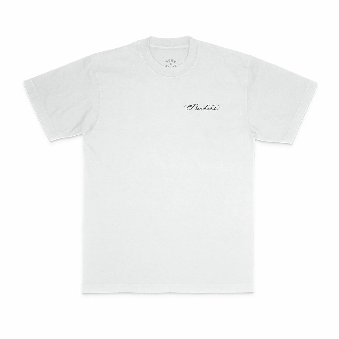 Green Bay Packers Born x Raised Unisex Fine Line T-Shirt White - NFL