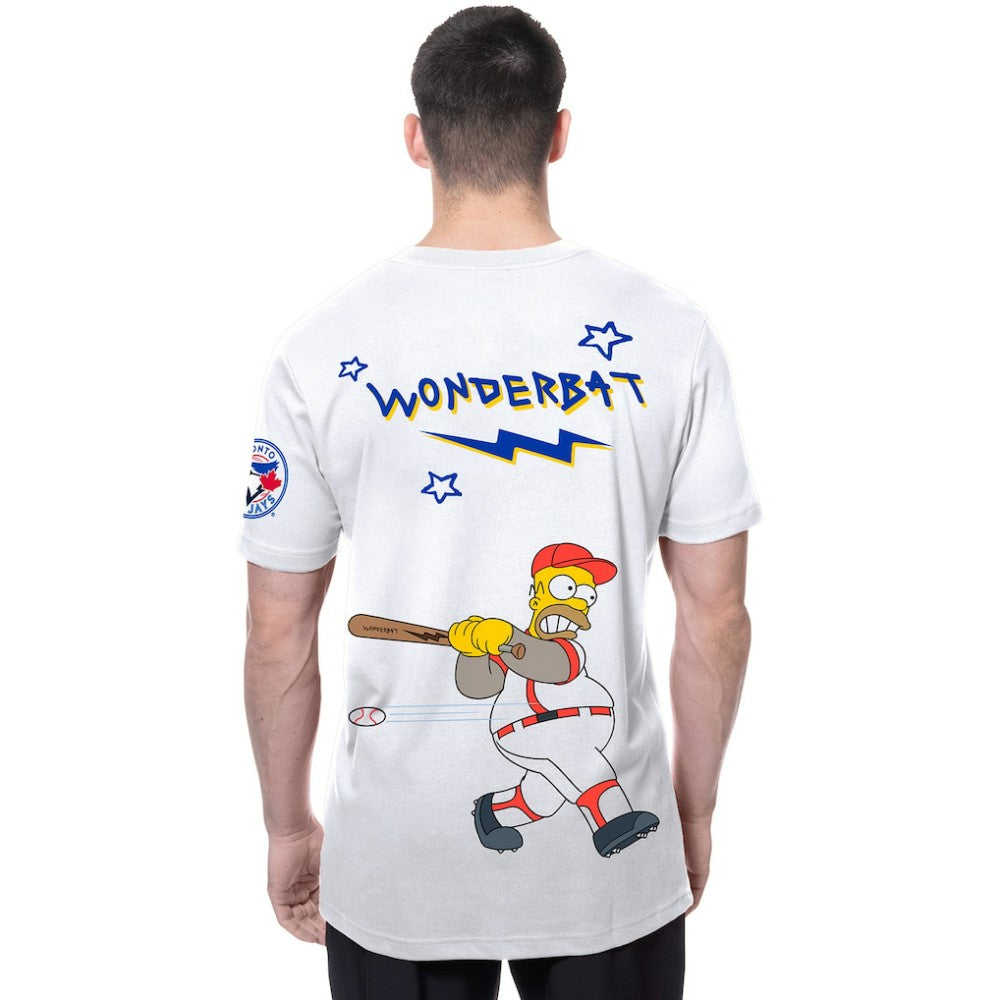 Toronto Blue Jays New Era MLB x Simpsons Homer Wonderbat T-Shirt On Sale