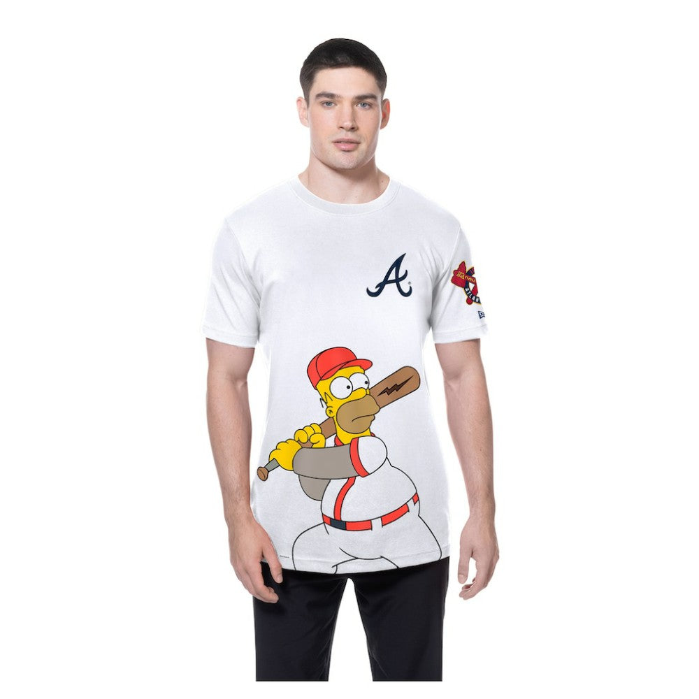 Atlanta Braves New Era MLB x Simpsons Homer Wonderbat T-Shirt Lifestyle