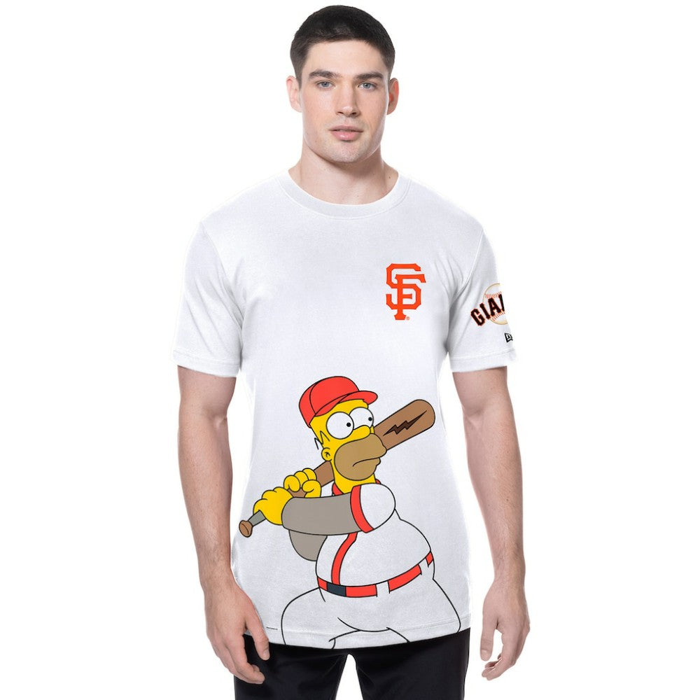 San Francisco Giants New Era MLB x Simpsons Homer Wunderbat SS Tee Clearance