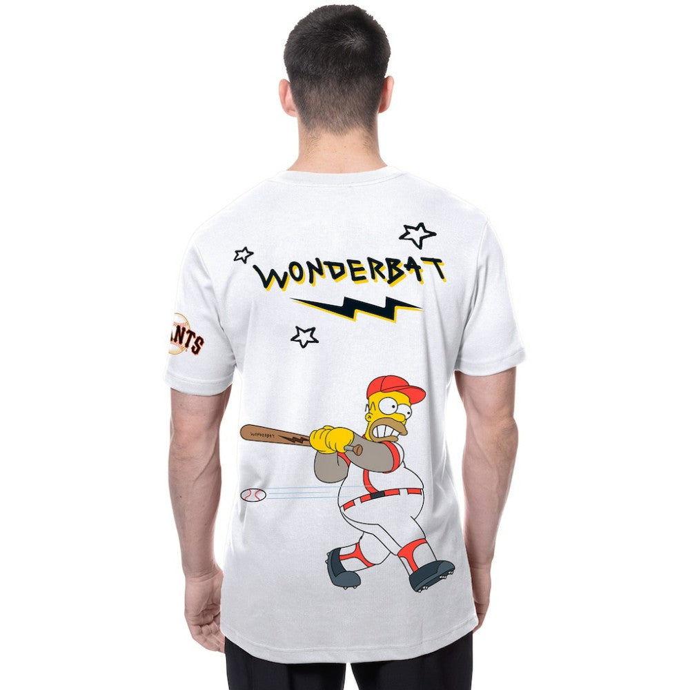 San Francisco Giants New Era MLB x Simpsons Homer Wunderbat SS Tee Clearance