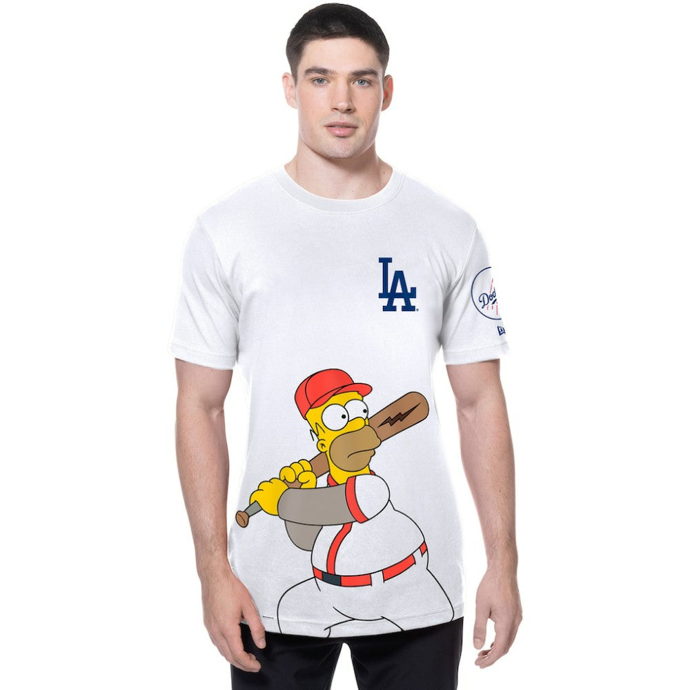 Los Angeles Dodgers New Era MLB x Simpsons Homer Wonderbat T-Shirt Clearance