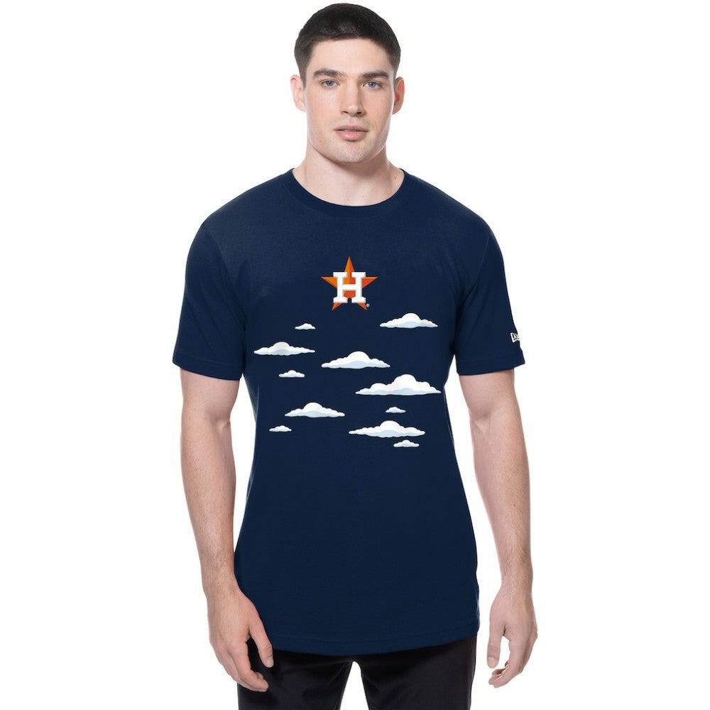 Houston Astros New Era MLB x Simpsons 2026 Collab Clouds T-Shirt On Sale