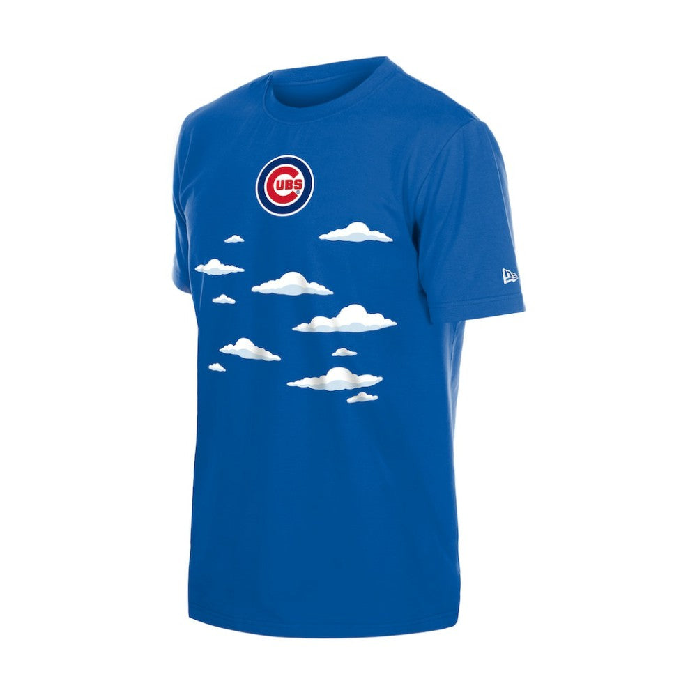 Chicago Cubs New Era MLB x Simpsons 2026 Collab Clouds T-Shirt On Sale