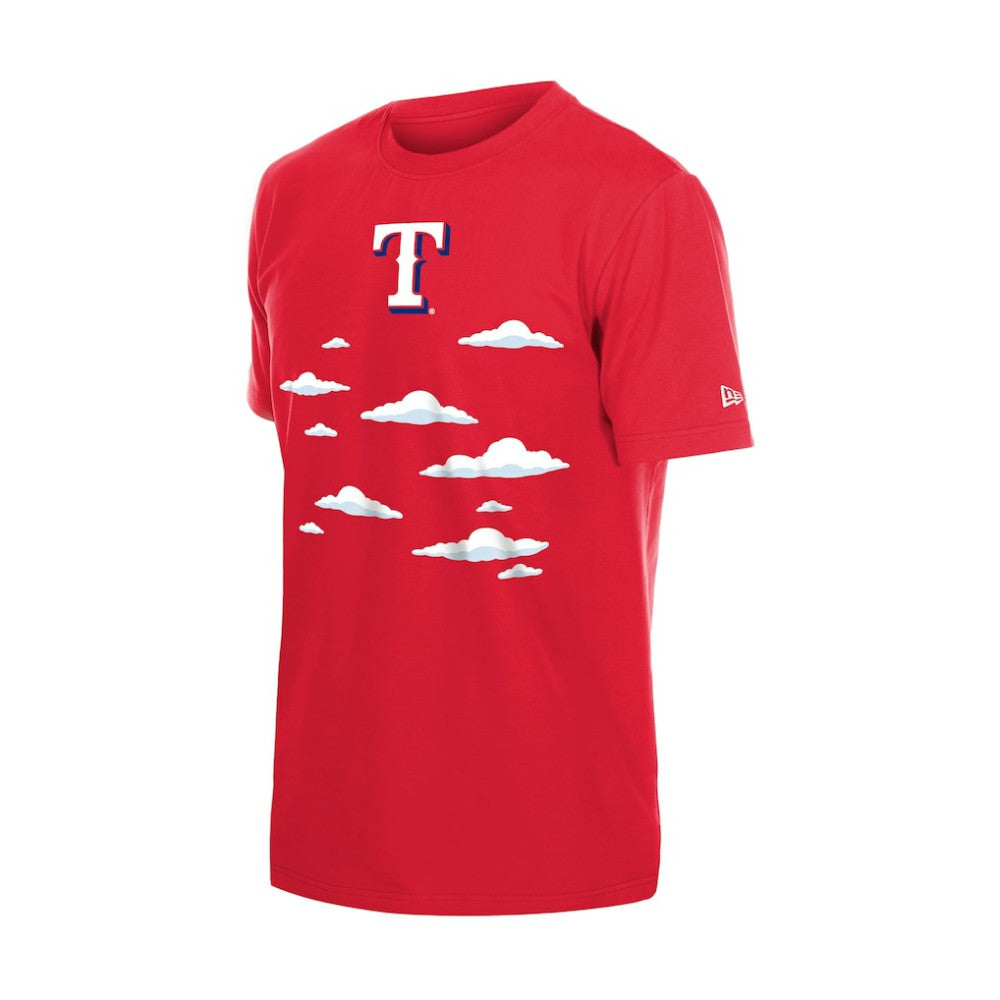 Texas Rangers New Era MLB x Simpsons 2026 Collab Clouds T-Shirt for sale