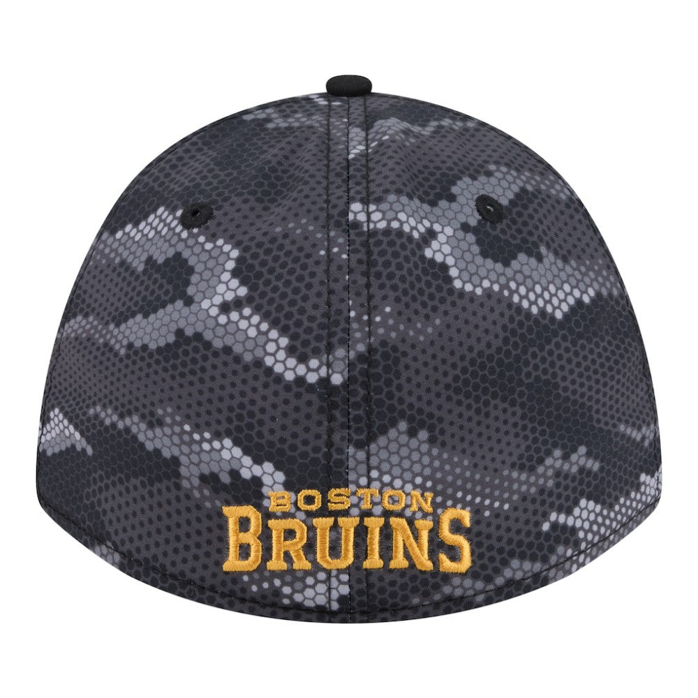 Boston Bruins New Era Zero Dark 39THIRTY Flex Hat Black