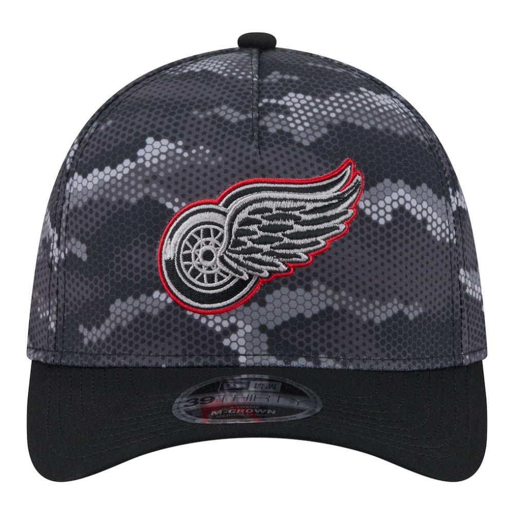 Detroit Red Wings - New Era Zero Dark 39THIRTY Flex Hat Black