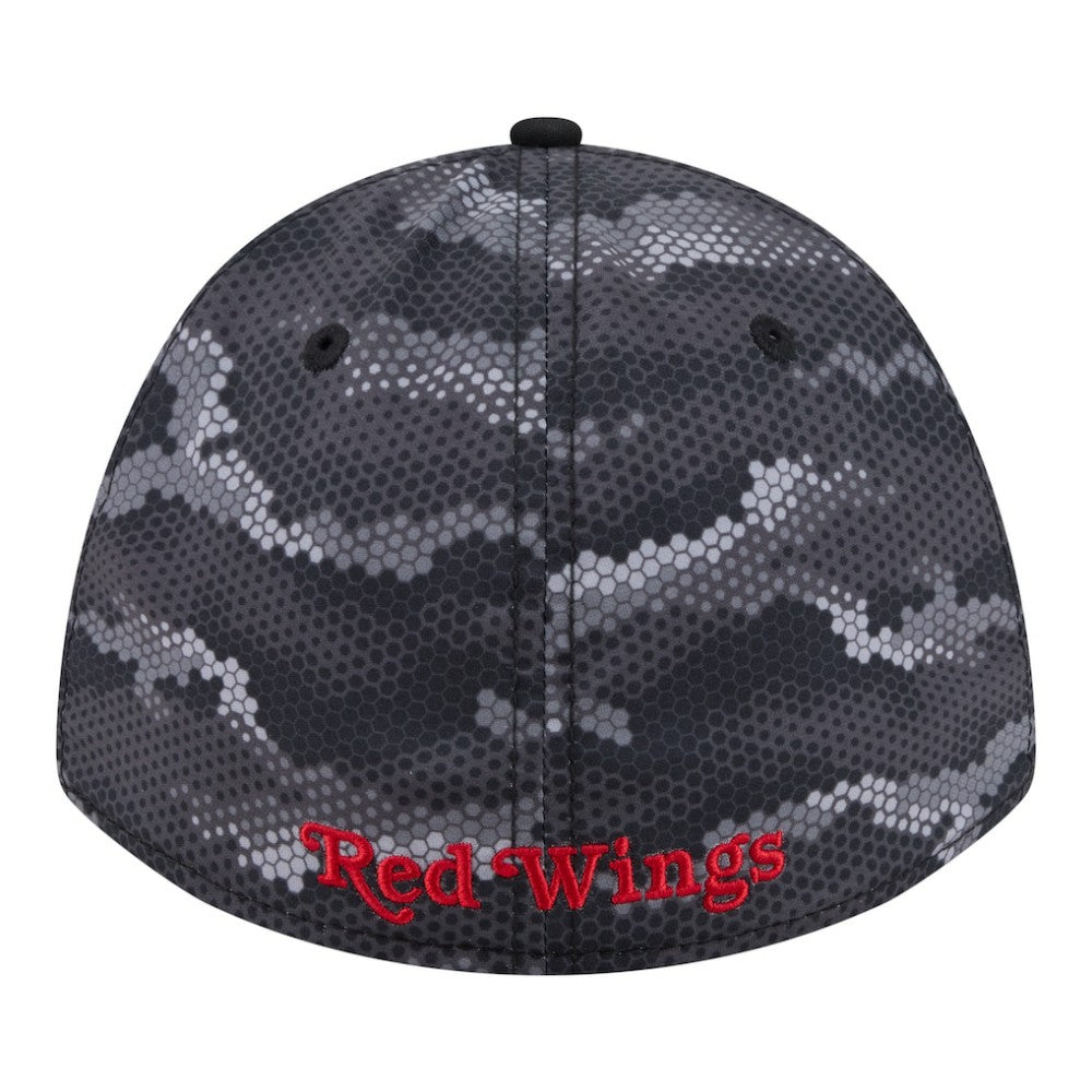Detroit Red Wings - New Era Zero Dark 39THIRTY Flex Hat Black