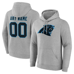 Carolina Panthers Team Authentic Personalized Name & Number Hoodie Gray - NFL