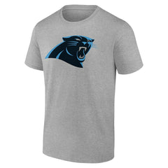 Carolina Panthers Team Authentic Personalized Name & Number T-Shirt Gray - NFL