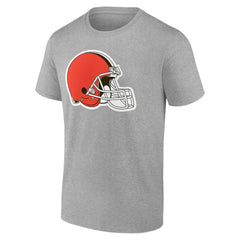 Cleveland Browns Team Authentic Personalized Name & Number T-Shirt Gray - NFL