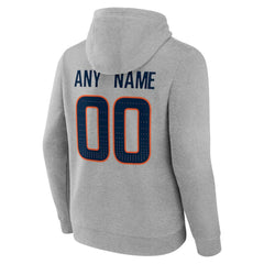 Denver Broncos Team Authentic Personalized Name & Number Hoodie Gray - NFL