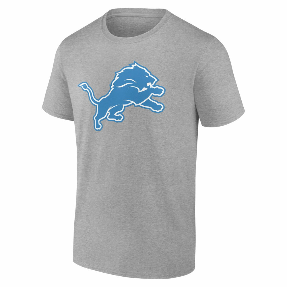 Detroit Lions Team Authentic Personalized Name & Number T-Shirt Gray - NFL