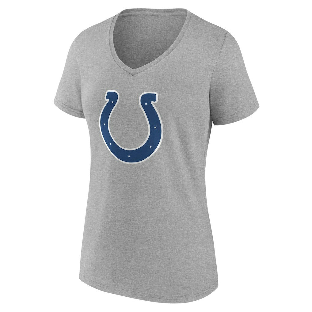 Indianapolis Colts Women's Team Authentic Personalized Name & Number V-Neck T-Shirt Gray - NFL