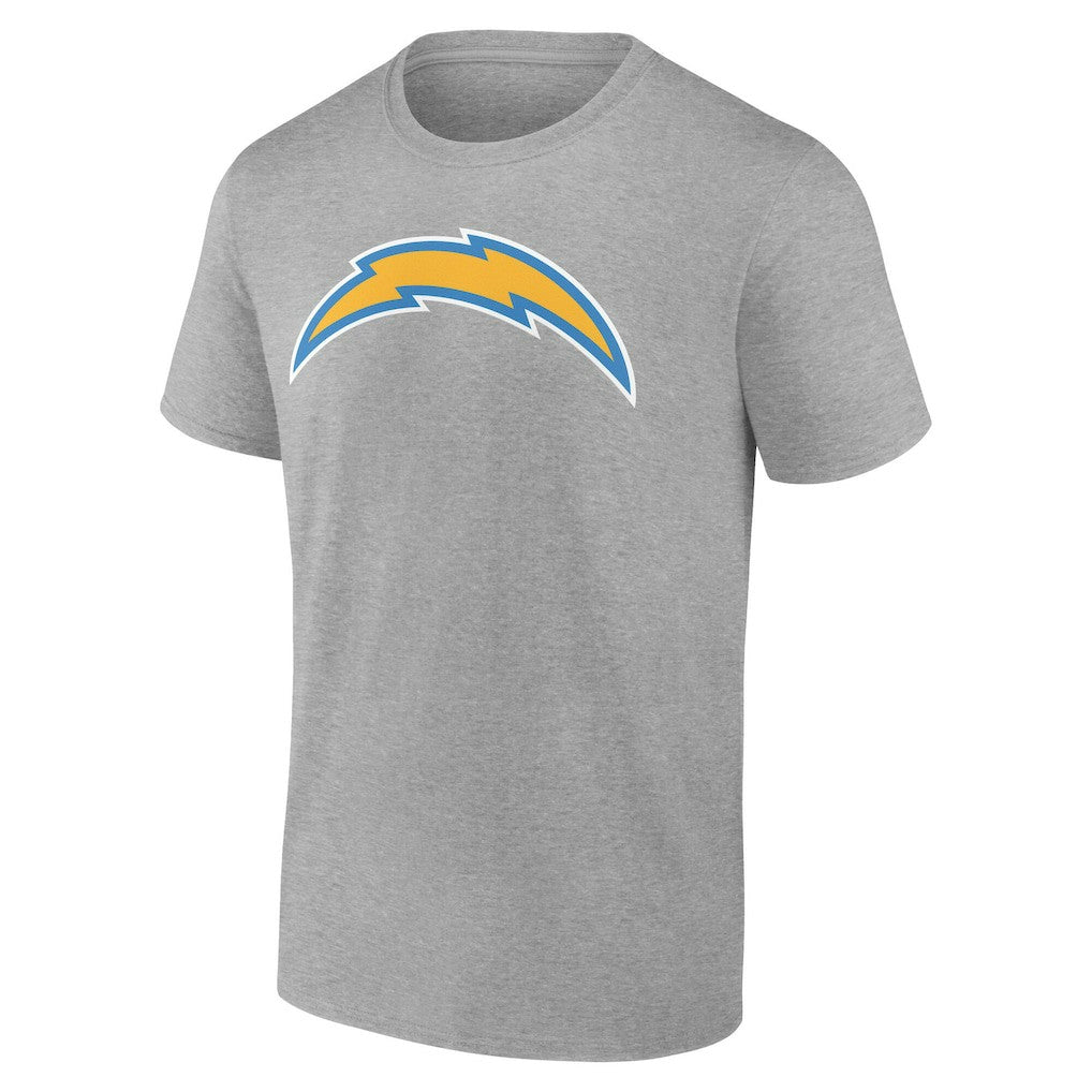 Los Angeles Chargers Team Authentic Personalized Name & Number T-Shirt Gray - NFL