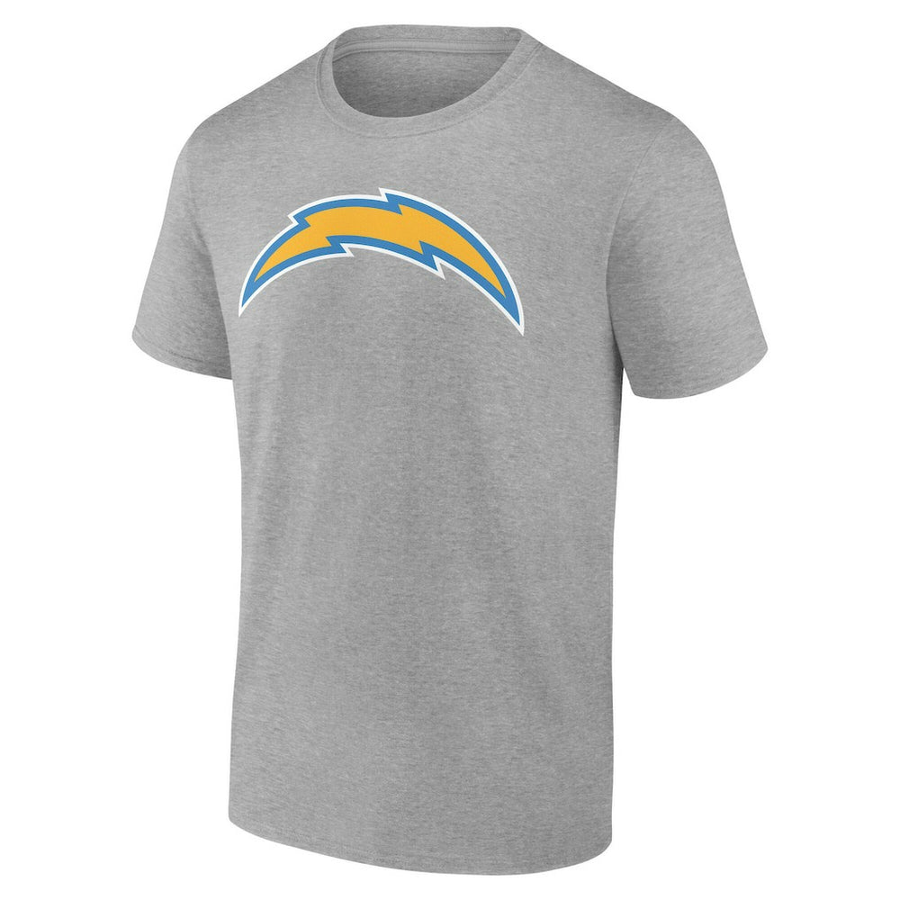 Los Angeles Chargers Team Authentic Personalized Name & Number T-Shirt Gray - NFL