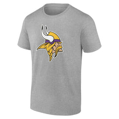 Minnesota Vikings Team Authentic Personalized Name & Number T-Shirt Gray - NFL