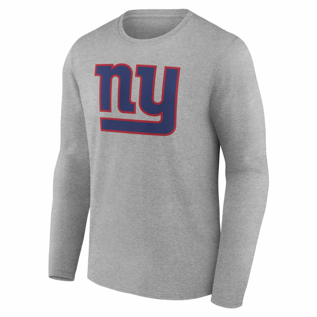 New York Giants Team Authentic Personalized Name & Number Long Sleeve T-Shirt Gray - NFL