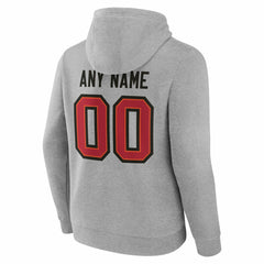 Tampa Bay Buccaneers Team Authentic Personalized Name & Number Hoodie Gray - NFL