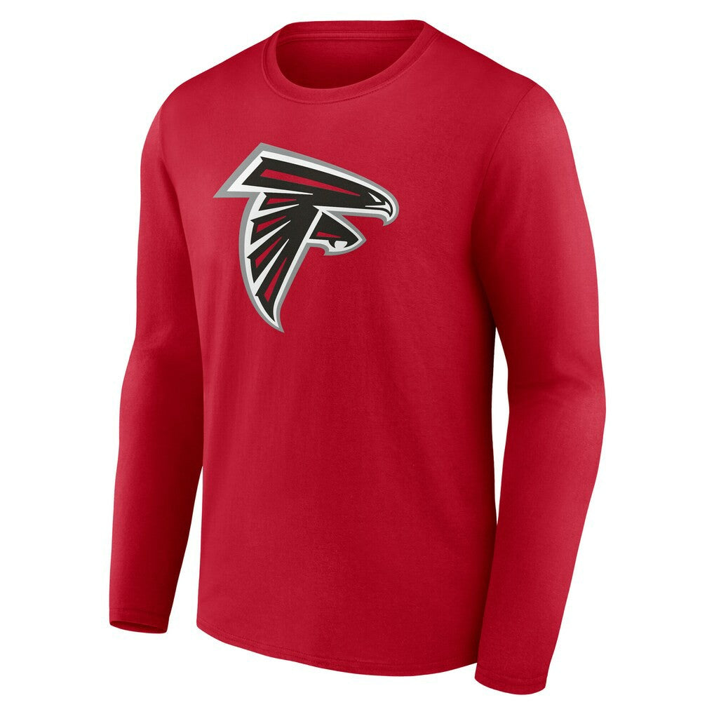 Atlanta Falcons Team Authentic Personalized Name & Number Long Sleeve T-Shirt Red - NFL
