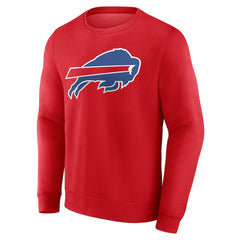 Buffalo Bills Team Authentic Personalized Name & Number Sweatshirt Red - NFL