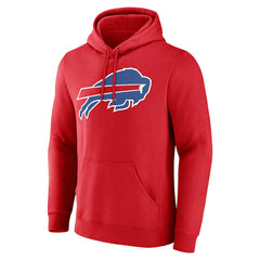 Buffalo Bills Team Authentic Personalized Name & Number Hoodie Red - NFL