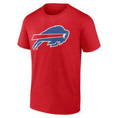 Buffalo Bills Team Authentic Personalized Name & Number T-Shirt Red - NFL