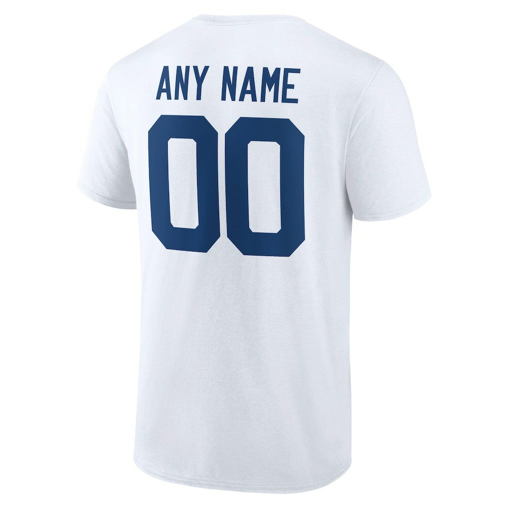 Indianapolis Colts Team Authentic Personalized Name & Number T-Shirt White - NFL