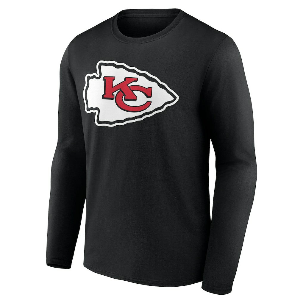 Kansas City Chiefs Team Authentic Personalized Name & Number Long Sleeve T-Shirt Black - NFL