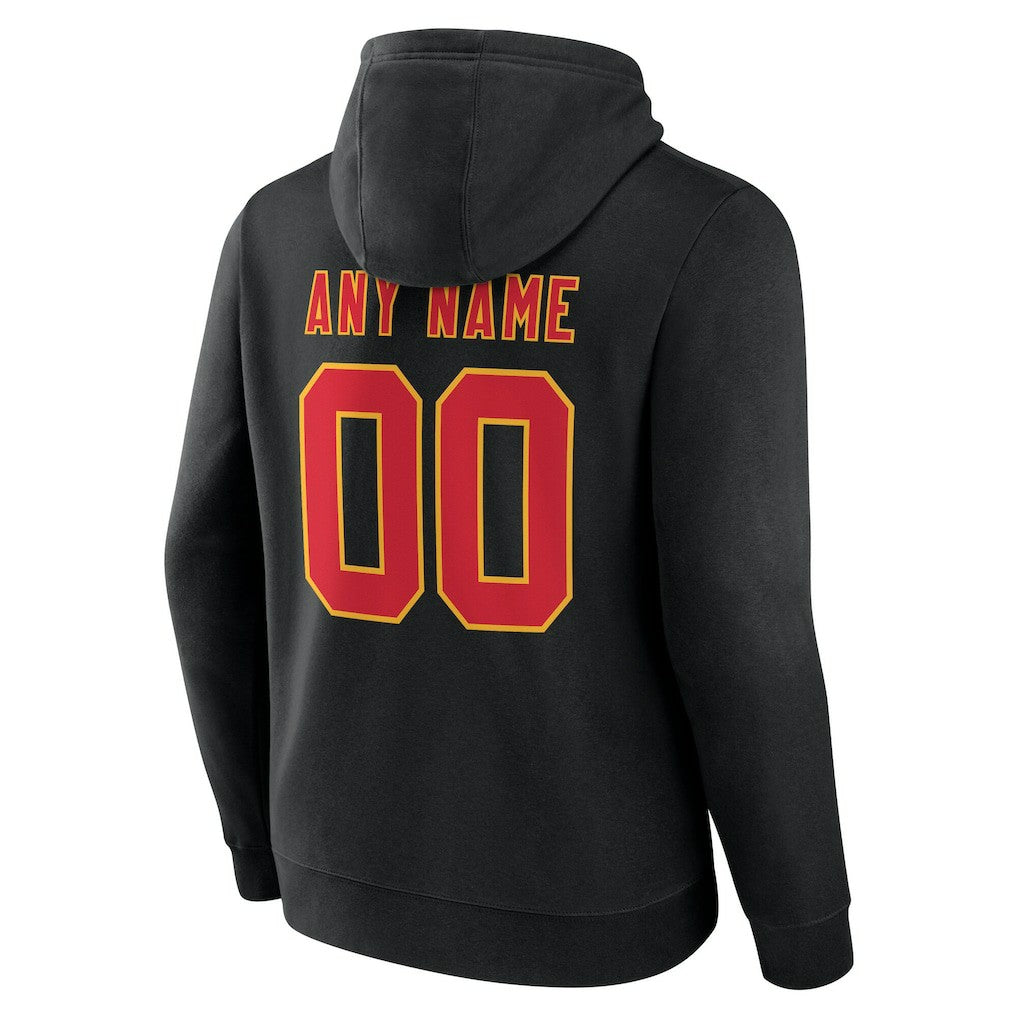 Kansas City Chiefs Team Authentic Personalized Name & Number Hoodie Black - NFL